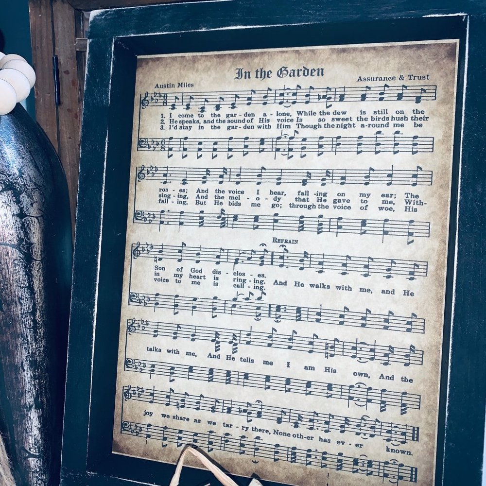 Framed Hymn // In The Garden